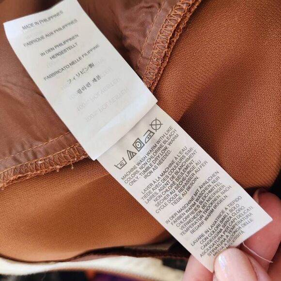 J. Crew Womens Brown Pleated High Rise Straight Leg Trouser Dress Pants Size 6 - Picture 13 of 13